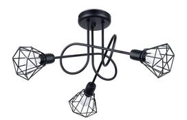 Šviestuvas lubų Sollux Artemis 3S SL.1109, E14, 3 x 40 W, juoda sp. / juoda sp.