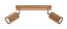 Šviestuvas lubų Sollux Zeke 2 SL.1029, GU10, 2 x 40 W, ruda sp.