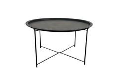 Kavos staliukas Domoletti Feline, juoda sp., 75 cm x 75 cm x 42.3 cm