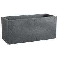 Gėlių vazonas Scheurich Stony Black 63200, plastikinis, 59 cm x 25 cm, Ø 59 cm, tamsiai pilka sp.