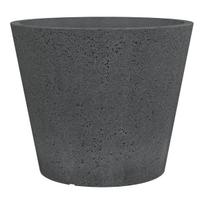 Gėlių vazonas Scheurich Stony Black 58831, plastikinis, Ø 39 cm, tamsiai pilka sp.