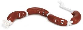 Žaislas šuniui, virvinis Beeztees Sausages 620332, 65 cm, ruda sp./balta sp.