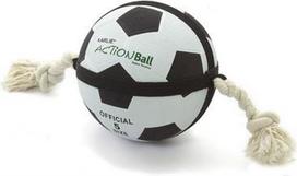 Žaislas šuniui, kamuoliukas Beeztees Action Ball 45415, 43 cm, Ø 19 cm, balta sp./juoda sp., 19 cm