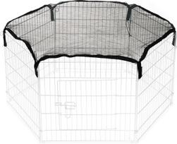 Graužikų aptvaro tinklinė danga Beeztees Cover Net, 110 cm x 110 cm x 60 cm, žalia sp.