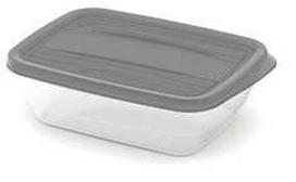 Dėžutė maistui Curver Vedo, 1 l, 19 cm x 14 cm, skaidri sp./pilka sp.