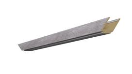 Horizontali durų stakta Domoletti, 70.5 cm x 14 - 18 cm x 2 cm, pilko ąžuolo sp.
