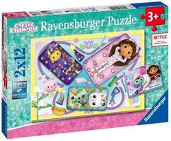 Dėlionė 2in1 Ravensburger Gabbys Dollhouse 05709, 18 cm x 26 cm, 24 vnt., įvairių spalvų
