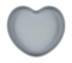 Lėkštutė Canpol Babies Suction Plate Heart, 300 ml, 6+ mėn., silikonas, mėlyna sp.