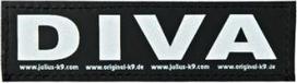 Šunų petnešų etiketė Julius-K9, juoda sp.