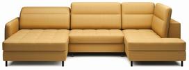 Kampinė sofa Berrto Manhattan 45, geltona sp., kairinė, 165 x 306 cm x 100 cm