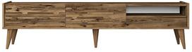 TV staliukas Kalune Design Valensiya, riešuto sp., 180 cm x 45 cm x 35 cm