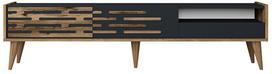 TV staliukas Kalune Design Valensiya, antracito sp./riešuto sp., 180 cm x 45 cm x 35 cm
