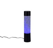 Stalinis šviestuvas Reality Glitter, LED, 9W, skaidri sp./juoda sp.