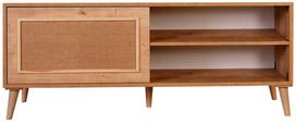 TV staliukas Kalune Design Jut, ąžuolo sp., 138 cm x 41 cm x 55 cm