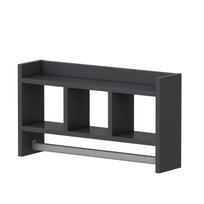 Sieninė lentyna Kalune Design Asya, antracito sp., 35 cm x 63.6 cm x 14.6 cm