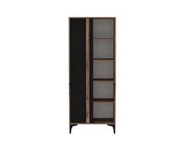 Pastatoma lentyna Kalune Design Iraz, antracito sp./ąžuolo sp., 175 cm x 70 cm x 30 cm