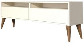 TV staliukas Kalune Design Best 2, kreminė sp., 150 cm x 50 cm x 30 cm