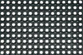 Durų kilimėlis Honeycomb, juoda sp., 80 cm x 50 cm x 2 cm
