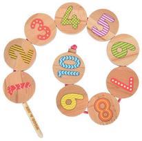 Skaičiavimo žaidimas Wood&Joy Syntax, 3 cm, įvairių spalvų, 6 vnt.