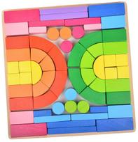 Medinės kaladėlės Kalune Design Wooden Block, 6 cm, įvairių spalvų