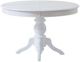 Stalas išskleidžiamas Kalune Design Albero 24, balta sp., 118 - 158 cm x 118 cm x 75 cm