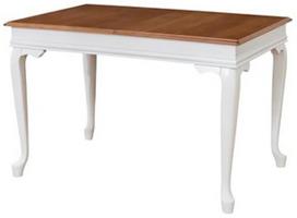 Stalas išskleidžiamas Kalune Design Albero 29, balta sp./medžio sp., 120 - 160 cm x 80 cm x 75 cm
