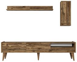 Sekcija Kalune Design Valensiya 845HCT5345, riešuto sp., 45 cm x 180 cm x 35 cm, 3 vnt.