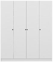 Prieškambario spinta Kalune Design Noah 8459, balta sp., 35 cm x 180 cm x 210 cm