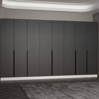 Prieškambario spinta Kalune Design Noah 8273, antracito sp., 35 cm x 360 cm x 210 cm