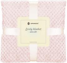 Pledas Springos Lovely Blankets Extra Soft, rožinė sp., 200 cm x 220 cm