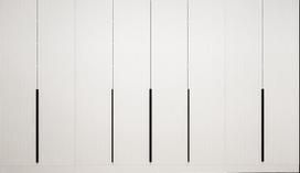 Prieškambario spinta Kalune Design Noah 8261, balta sp., 35 cm x 360 cm x 210 cm