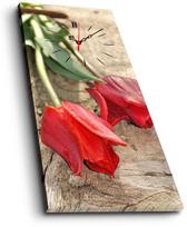 Laikrodis - paveikslas Wallity Canvas 3070CS-40, raudona sp./smėlio sp., 30 cm x 70 cm