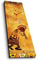 Laikrodis - paveikslas Wallity Canvas 3090CS-35, ruda sp./oranžinė sp., 30 cm x 90 cm
