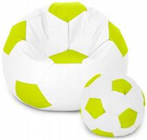 Sėdmaišių rinkinys Ball XXXXL, balta sp./šviesiai žalia sp.