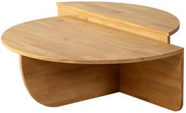 Kavos staliukų komplektas Kalune Design Podium, ąžuolo sp., 90 cm x 60 cm x 30 cm, 2 vnt.