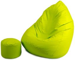 Sėdmaišis su pufu Mega Comfort XXL 011, šviesiai žalia sp.
