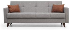 Sofa-lova Hanah Home Polya 3-Seat, šviesiai pilka sp., 75 x 205 cm x 86 cm