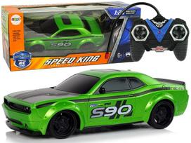 Rc automobilis Lean Toys 10237, 1:24, juoda sp./žalia sp.