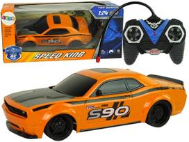 Rc automobilis Lean Toys 10236, 1:24, juoda sp./oranžinė sp.
