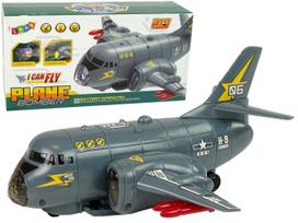 Žaislinis lėktuvas Lean Toys I Can Fly Plane Bomber 10041, pilka sp.