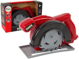 Žaislinis meistro įrankis, pjūklas Lean Toys Power Tools Saw, juoda sp./raudona sp.