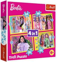 Dėlionė 4in1 Trefl Happy World Of Barbie 34626, 205 cm x 285 cm, 207 vnt., įvairių spalvų