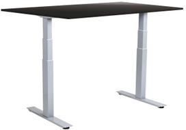 Kompiuterio stalas reguliuojamo aukščio Sun-Flex EasyDesk Adapt VI, 160 cm x 80 cm, 62 - 127 cm, aliuminio sp./juoda sp.