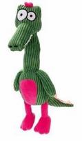 Žaislas šuniui, pliušinis Beeztees Crocodile Krok 619423, 10 cm, žalia sp./rožinė sp.