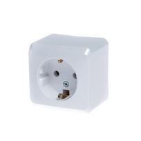 Kištukinis lizdas Schneider Electric Prima WDE001080, su įžeminimu, balta sp.