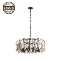 Šviestuvas kabinamas Domoletti Melilla 2200027L, E14, 8 x 40 W, juoda sp.