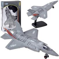 Žaislinis lėktuvas Pull Back Plane F-25 ZA4326, pilka sp.