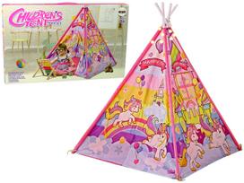 TIPI palapinė vaikams Lean Toys Unicorns 10514, 120 cm x 120 cm