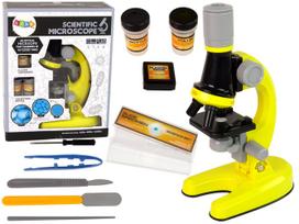Žaislinis mikroskopas Lean Toys Scientific Microscope, 23 cm, geltona sp.