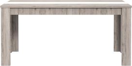 Stalas Forte, balta sp./šviesiai pilka sp., 160 cm x 90 cm x 74.7 cm